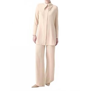 NEW TOUCHÉ sequin detailed crepe shirt in beige